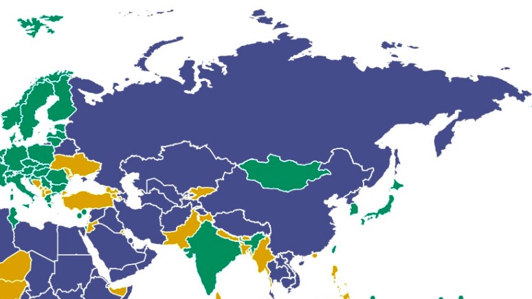 Карта демократических стран